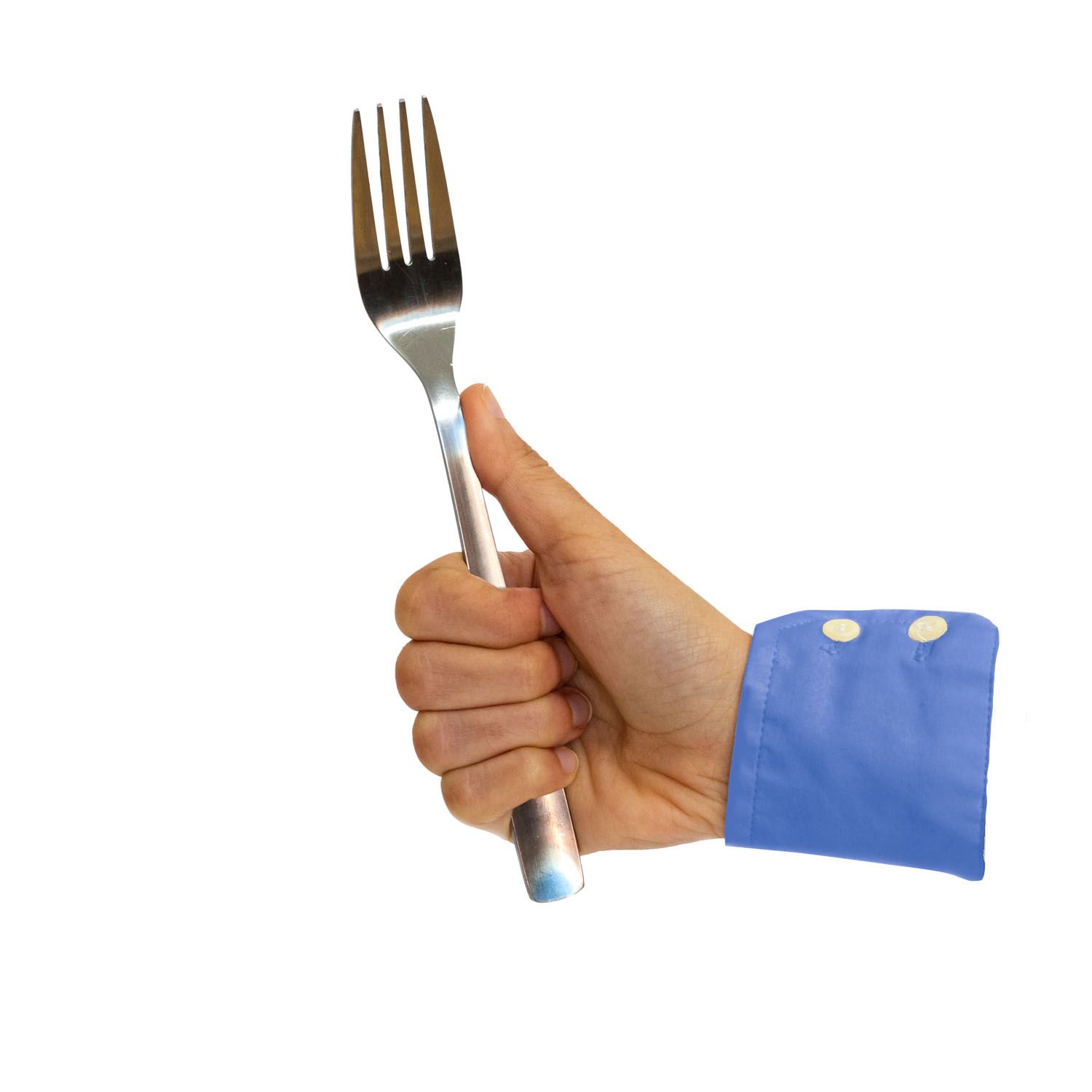 símbolo de me gusta facebook con un tenedor